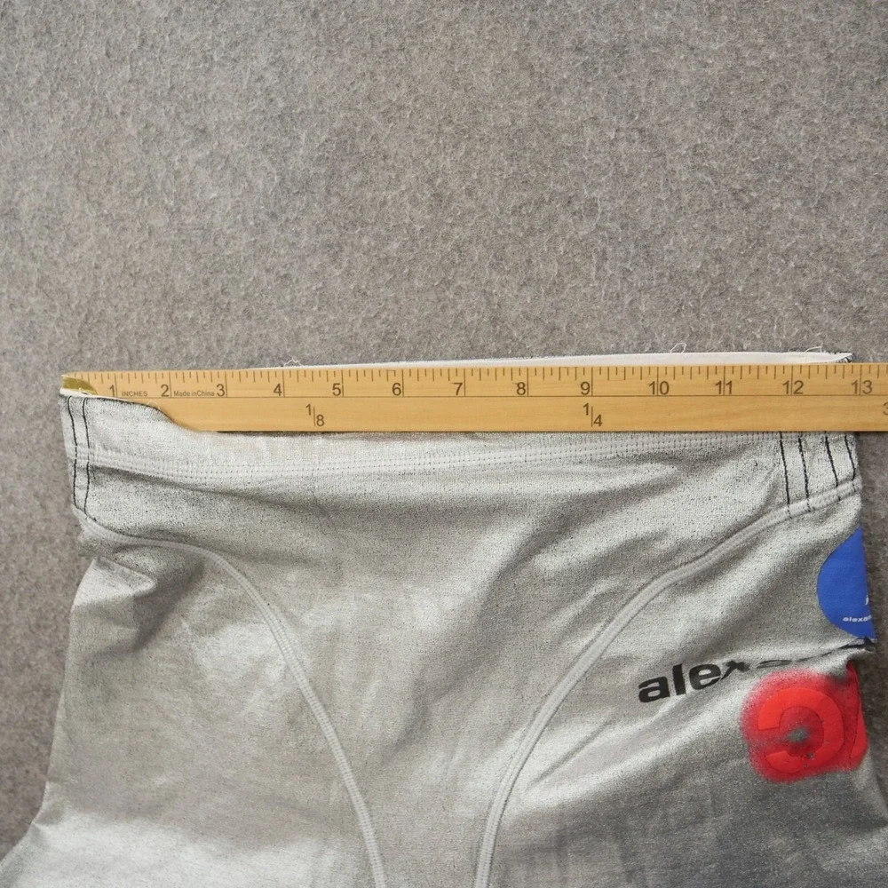 Adidas x Alexander Wang Shorts Womens Small Silver Metallic Cycling Stretch Logo